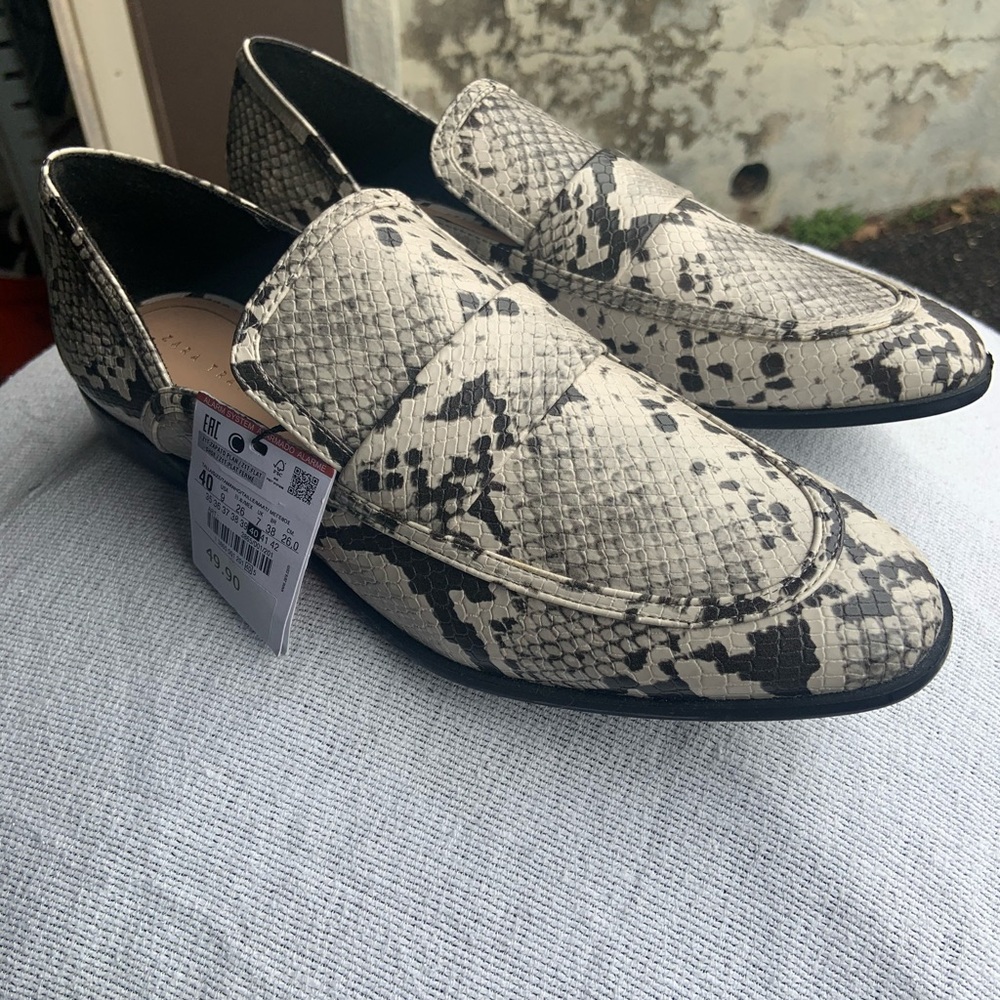 Zara Talla Zapato Plan Flat Shoes
